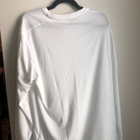 NEW WHITE ADIDAS LONG SLEEVE CLIMALITE T-SHIRT XL - Picture 4 of 4